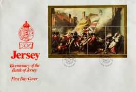 🇱🇺 1981 FDC 1er jour « 200 ANS DE LA BATAILLE DE JERSEY «